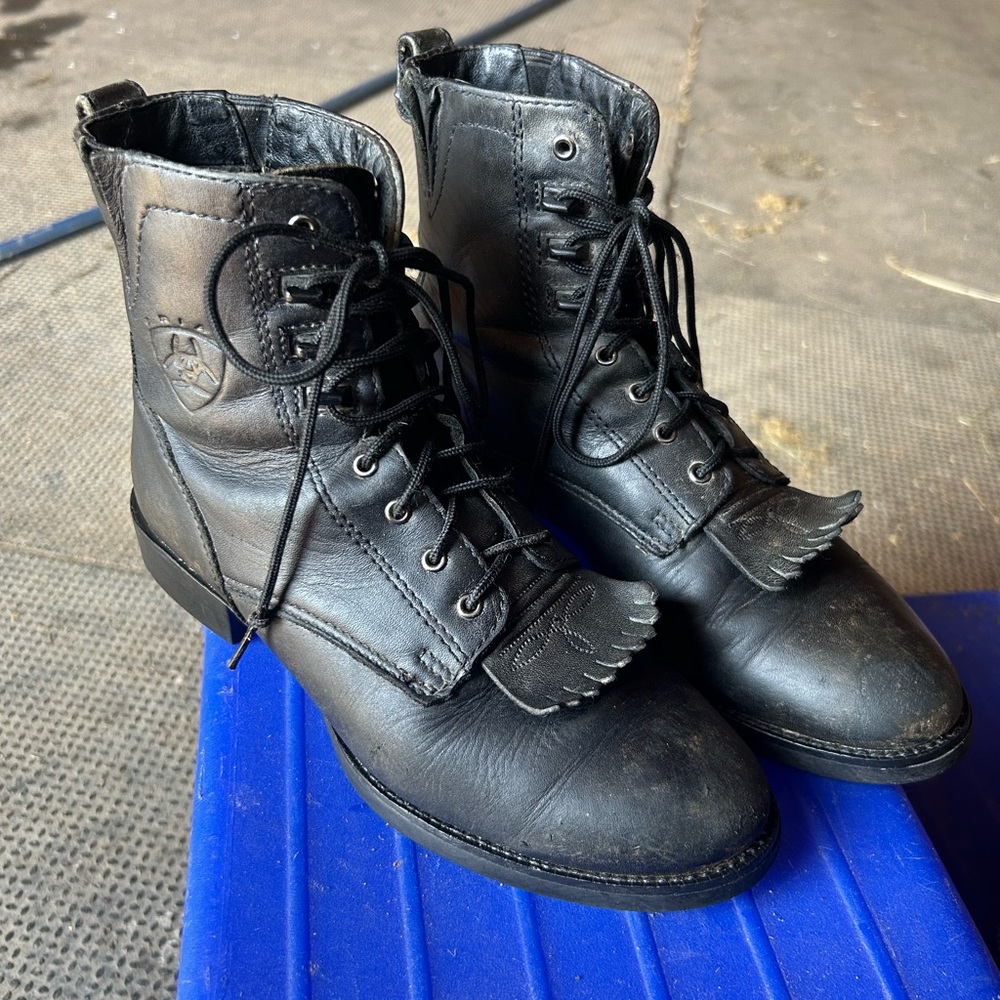 Ariat Black Leather Women's Boots